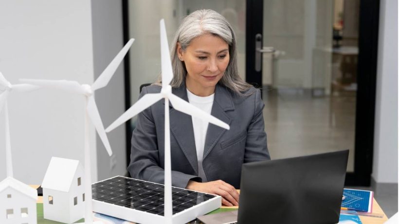 business person planning alternative energies